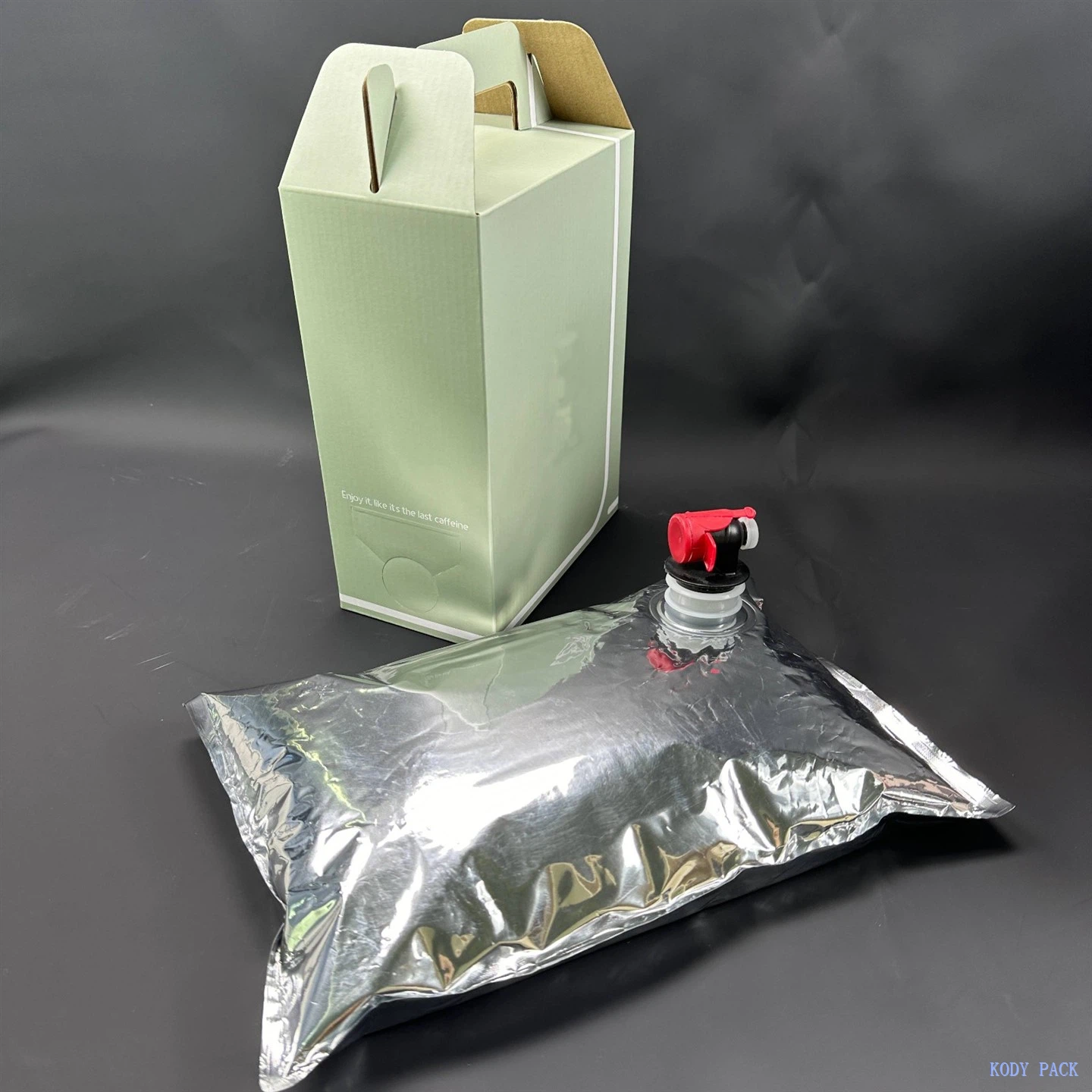 Aluminum Metalized Wine Bib Bag in Box Bags With Faucet For Drinks Coffee Milk Party Outdoor Use