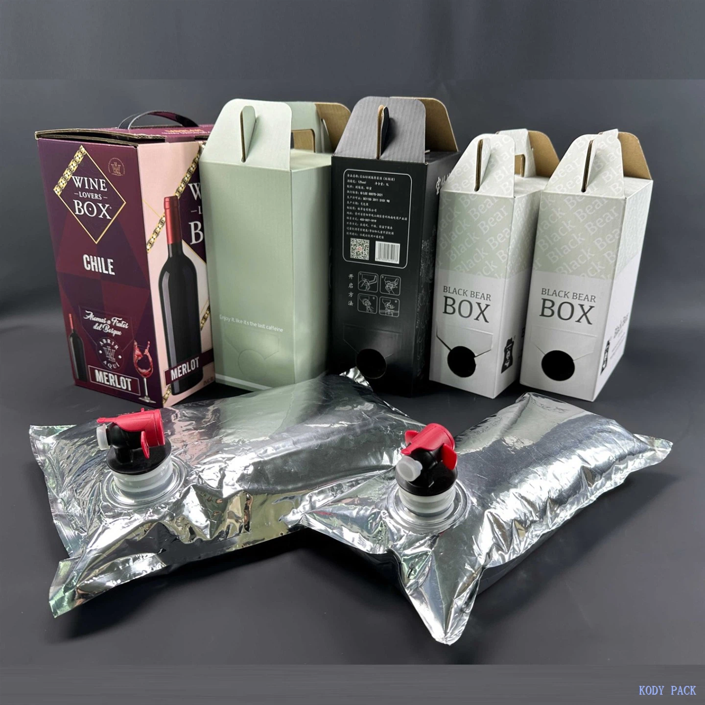Aluminum Metalized Wine Bib Bag in Box Bags With Faucet For Drinks Coffee Milk Party Outdoor Use