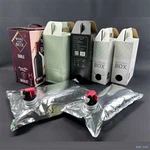 Aluminum Metalized Wine Bib Bag in Box Bags With Faucet For Drinks Coffee Milk Party Outdoor Use